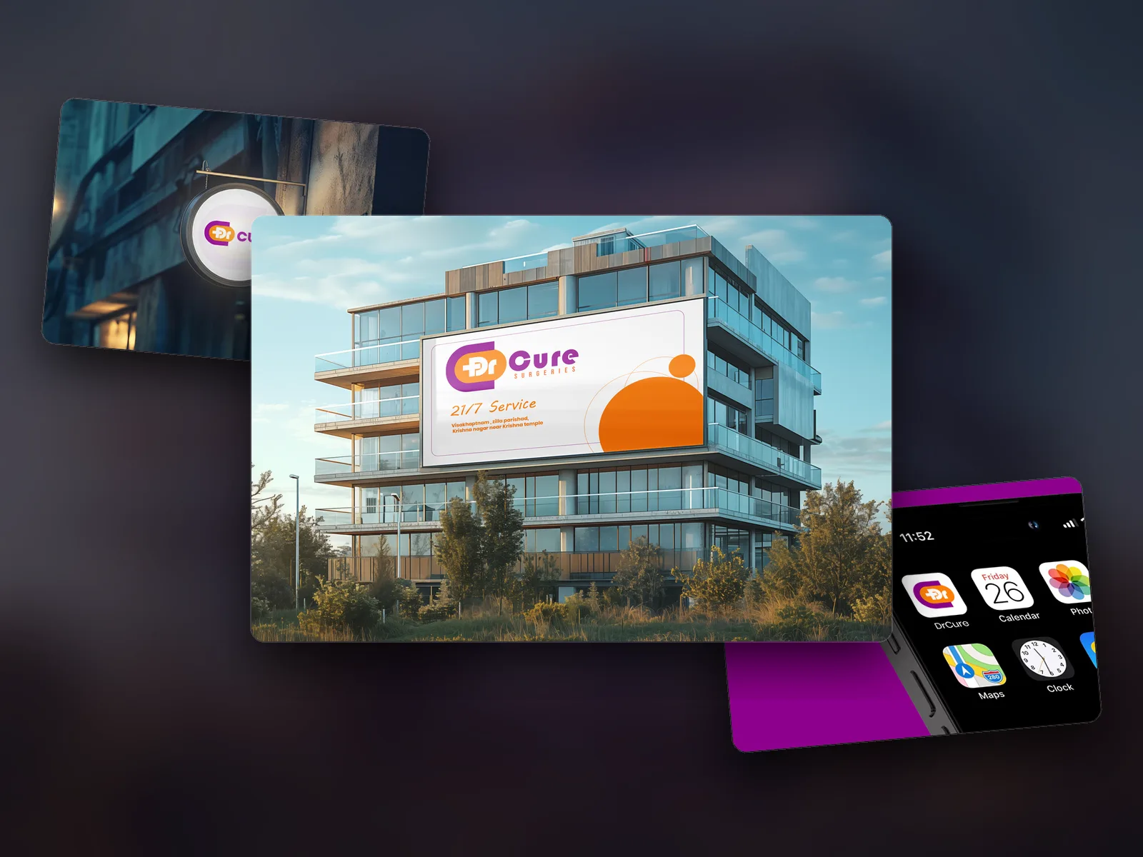 Dr Cure case study — DR CURE · IDENTITY + SIGNAGE